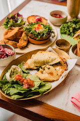 salad with chicken and vegetables