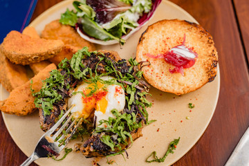baked potato with cheese and chives