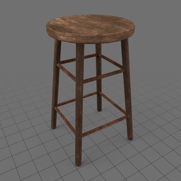 Wooden stool