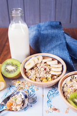 muesli with banana