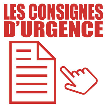 Logo les consignes d'urgence.