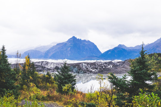 Cordova, Alaska. Glacier and mountains. © David Pastyka