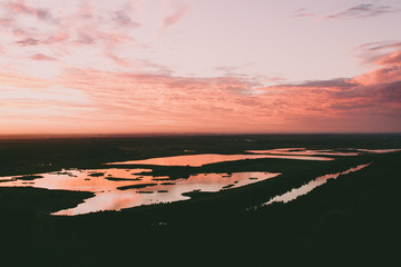 Sunrise over Penrith Lakes / Western Sydney