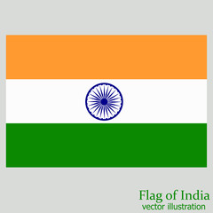 Bright background with flag of India. Happy India day background. Bright illustration with flag .