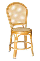 wicker chairs isolated on white with clipping path