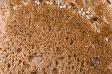 Whole grain bread texture background