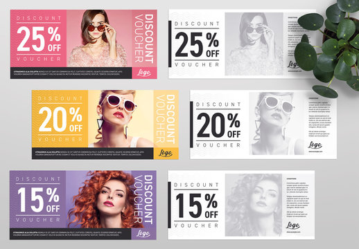 Coupon Voucher, gift card Layout