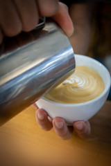 making of latte arte