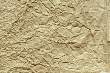 Crumpled paper page texture background.