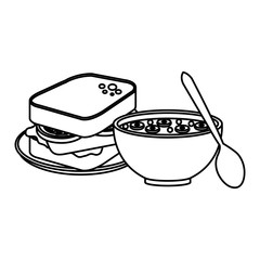 delicious breakfast menu icons