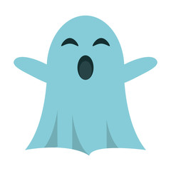 Ghost cartoon isolated