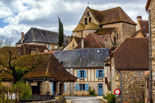 Creysse, a typical french village in Haut Quercy, Lot department, Martel, France