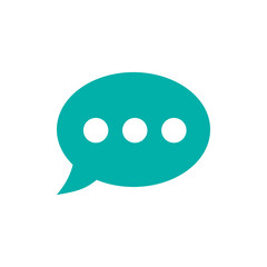 Speech bubble icon. Vector