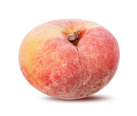 Peach isolated on white background