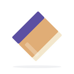 Cream corrector in a jar vector flat isolated