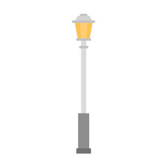 Gray Street light vector icon flat isolated illustration