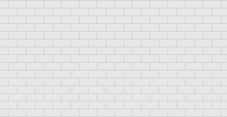 Gray brick wall vector flat isolated