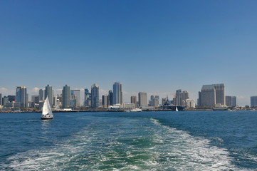Fototapeta premium View over San Diego from the Ocean
