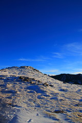 Snowy mountain in Pyrenean, Ariege in the southern of France