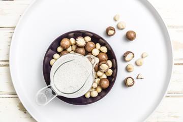 Macadamia Milk Plant Milk with Ingredients