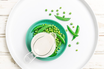 Pea Milk Plant Milk with Ingredients