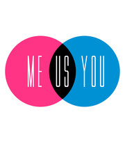 liebe verliebt wir beide du und ich paar freundin freund p&auml;rchen 2 team kreise venn mengendiagramm venn-diagramm ringdiagramm kreisdiagramm diagramm statistik logo ringe lustig design cool