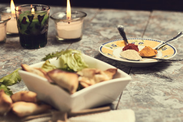 Crunchy samosas made in the oven