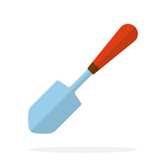 Garden trowel vector flat isolated