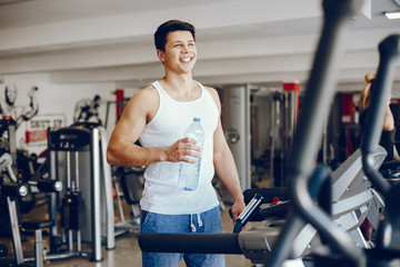 man in a gym