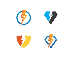 flash power thunder illustration vector