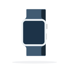Smart watch with a black strap