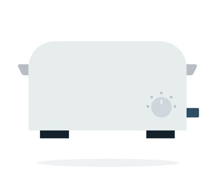 Toaster vector flat isolated