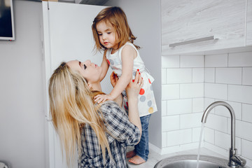 mother with daughter