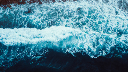 Aerial View of Waves and Beach Along the Great Ocean Road Australia