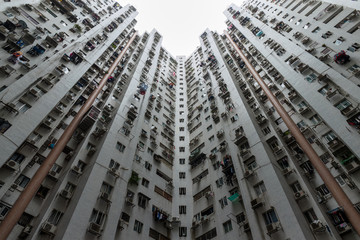 Residential building from low angle