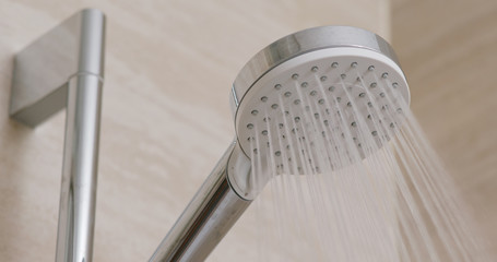 Water flow in the shower head