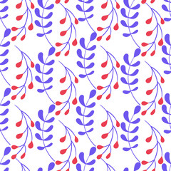 Vector floral seamless pattern for design textile or decor