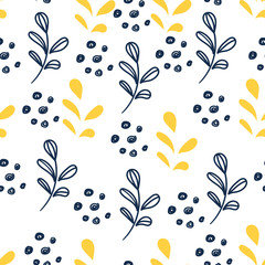 Vector floral seamless pattern for design textile or decor
