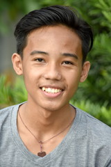 Smiling Asian Male Youngster