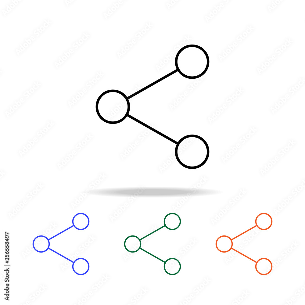 Poster blockchain icon. elements of simple web icon in multi color. premium quality graphic design icon. si