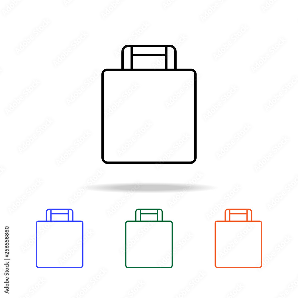 Poster baggage icon. elements of simple web icon in multi color. premium quality graphic design icon. simpl