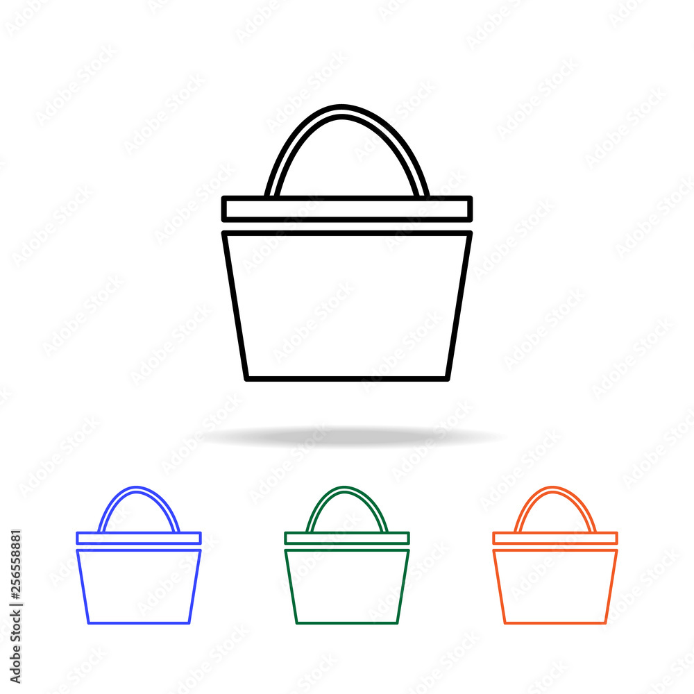 Poster basket icon. elements of simple web icon in multi color. premium quality graphic design icon. simple