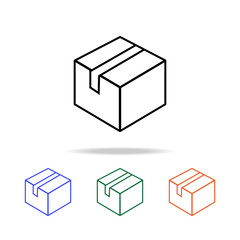 sealed box icon. Elements of simple web icon in multi color. Premium quality graphic design icon. Simple icon for websites, web design, mobile app, info graphics
