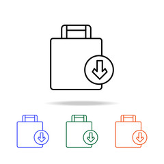 baggage icon. Elements of simple web icon in multi color. Premium quality graphic design icon. Simple icon for websites, web design, mobile app, info graphics