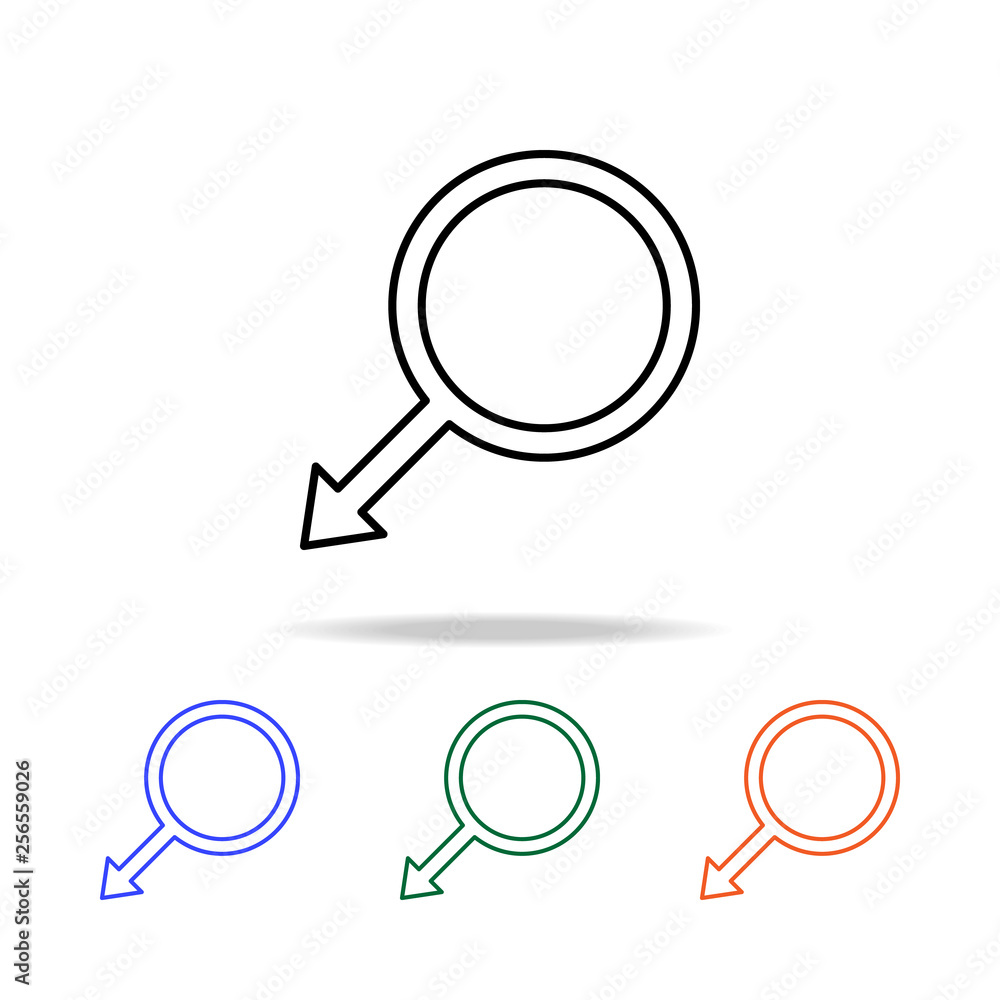 Poster sign of a man icon. elements of simple web icon in multi color. premium quality graphic design icon.