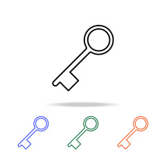 key icon. Elements of simple web icon in multi color. Premium quality graphic design icon. Simple icon for websites, web design, mobile app, info graphics