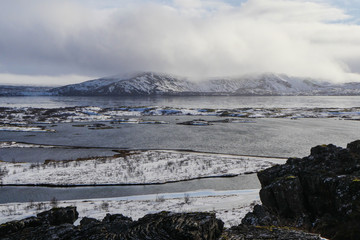waves breaking on the rocks