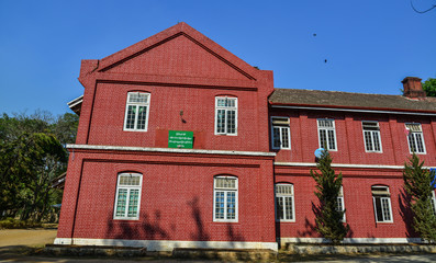 Old building in Pyin Oo Lwin, Myanmar