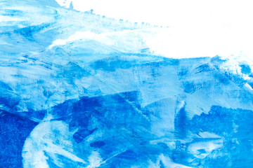 Indigo paint on white