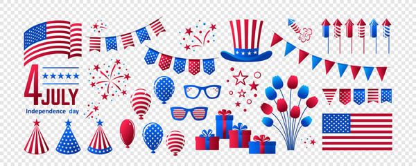 Fototapeta premium July 4 - Independence Day of the USA